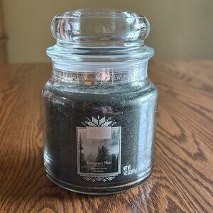 Evergreen Mist Yankee Candle Mountain Holiday Collection Med Jar Candle, NWT